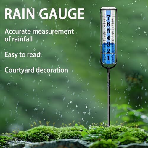 Rain Gauge Outdoor, Rain Gauges Outdoors Best Large Accurate Rain Gauge B - Picture 6 of 8
