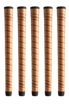 *SET 0F 5 Winn MIDSIZE +1/16th Dri-Tac Wrap Grips COPPER 6DTWR-CP
