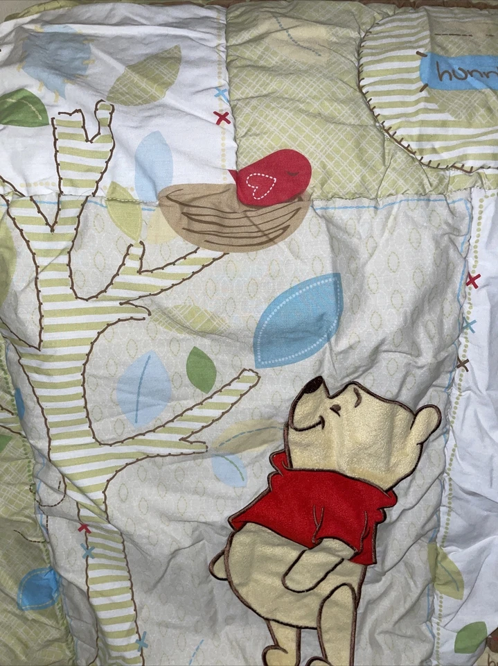 Edredom Disney Winnie The Pooh Friends Tigger berço cobertor 42"×33" linha infantil - Imagem 2 de 4