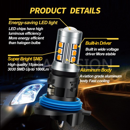 2 Pezzi Lampada LED HP24WA 12V Arancione Amber P24WA Frecce Peugeot 3008 5008 - Foto 3 di 9