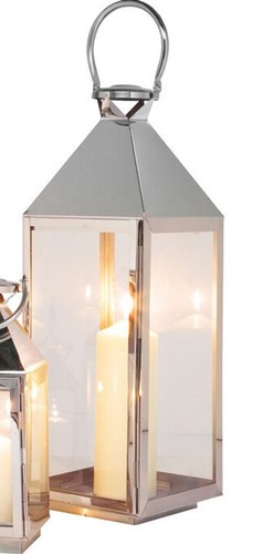 Laterne Bodenlaterne Dekolaterne Silver Edelstahl (4er Set) KARE Design 31355 - Bild 4 von 7