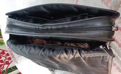 Coach LARGE Vintage A0769-F06455 Thompson Black Leather Briefcase