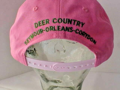 John Deere Pink Trucker Hat One Size Deer Country Seymour Orleans Corydon NEW - Picture 4 of 11