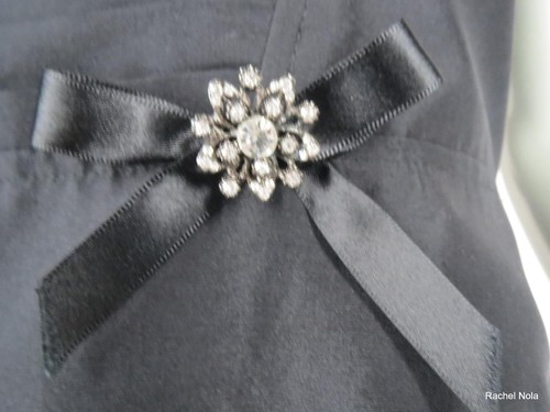 Laundry Strapless Dress Size 10 M Black Silk Aline Evening Formal Pleated Midi - Picture 5 of 9