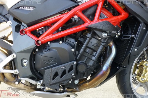 T-Rex Racing 2008 - 2015 MV Agusta Brutale Frame Axle Sliders Engine Case Covers - Picture 11 of 12