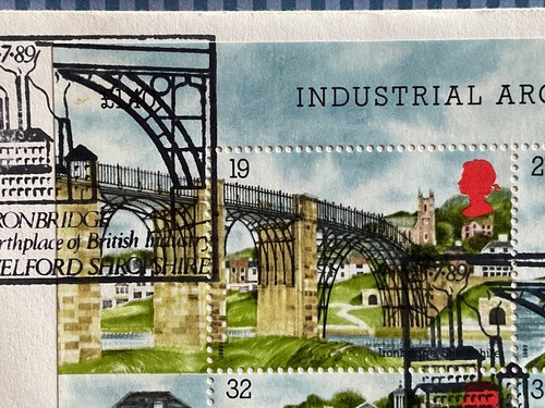 25.7.1989 Industrial Archaeology FDC Ironbridge Gorge Museum World Heritage Site - Picture 8 of 14