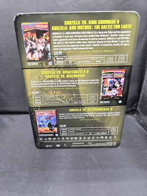 Godzilla Collector's Volume 1 Tin Box SET 5 Movies 3 Dvds Rare OOP