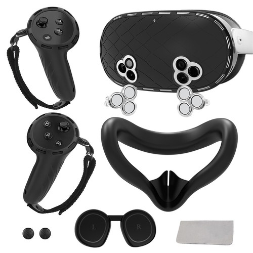 Für Meta Quest 3s Zubehör Silikon Cover Set, Silikon Face Cover