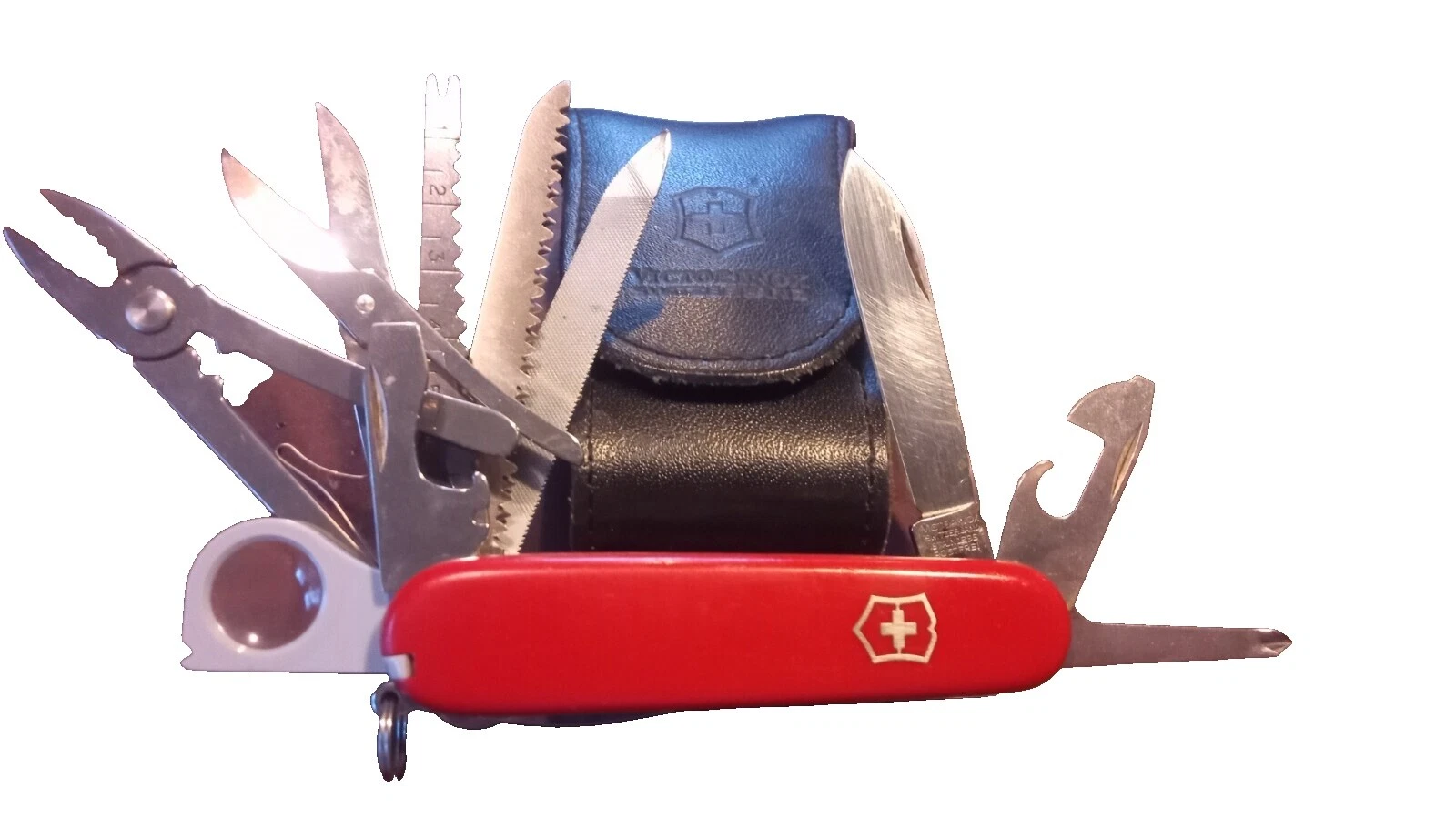 Mango de acero inoxidable Victorinox Negro cuchillos plegables de colección