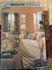 Butterick Waverly Home Decor Pattern 3877  Drapes, Slipcovers, Pillows Uncut