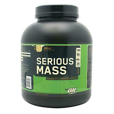 Optimum Nutrition Serious Mass Gainer Protein Powder, Banana, 6 lbs, AUG 2027