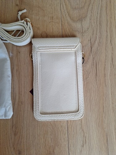 Lascana Ladies Ivory White Mini Shoulder Bag Mobile Phone Bag NEW Rrp £29 - Picture 3 of 5