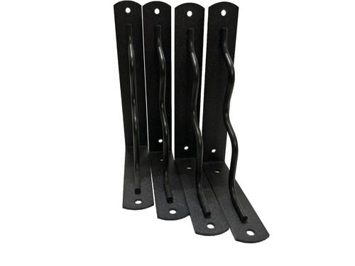 4rer Set Regalträger/Ca18x12,5cm/Metall/Regalwinkel/Dunkles Grau/B-Ware/023 - Bild 2 von 4