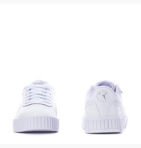 PUMA CARINA 2.0 BUBBL DYE LOW FREIZEIT SNEAKER DAMEN SCHUHE WEISS/MULTI GR. 10 NEU - Bild 5 von 6