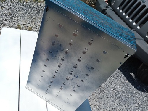 VINTAGE 60 DRAWER PARTS METAL STORAGE ORGANIZER One of a kind art for the garage - Picture 9 of 12