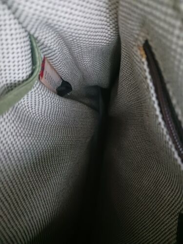 Dooney & Bourke Vintage Nuevo Verde Lima con Bolso de Lona Rosa Asas de Cuero Nuevo - Imagen 4 de 8