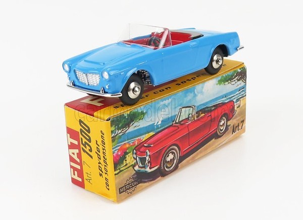 Modellauto Statisch Mercury Fiat 1500 Spider 1959 Blau Modellbau Massstab 1/48-image