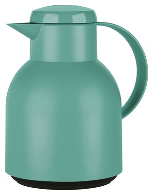 Emsa Samba Isolierkanne Teekanne Kaffeekanne Kunststoff Glas pudergrün 1 Liter