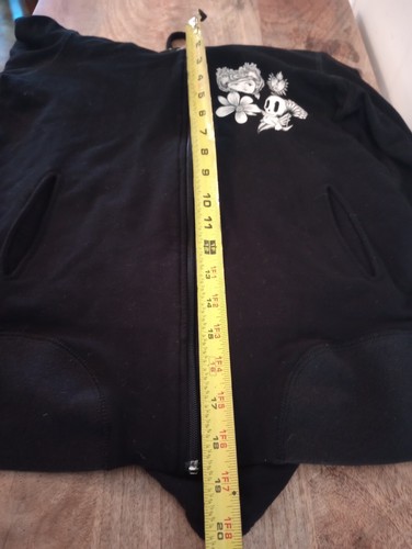  Ay Guey Women’s Pau Pau Jacket Hoodie Black  Size Medium - 第 13/14 張圖片