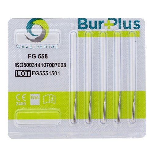 Wave Dental Tungsten Carbide Bur Burr High Speed Friction Grip FG 557 557L 558 - Picture 5 of 54