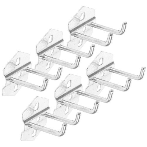 6 Pcs Hook Tool Garage Storage Utility Hooks Peg Board Office Holders Mount - Picture 4 of 12
