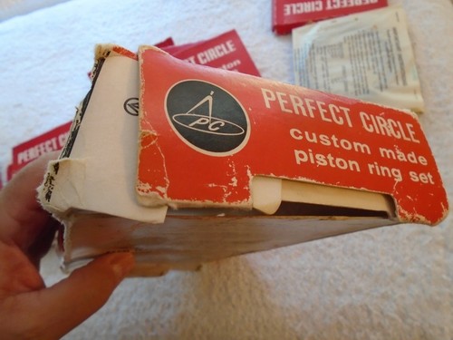 Vintage Perfect Circle custom made piston ring set, S 50086 std-.010, 10/26/71  - Bild 12 von 12