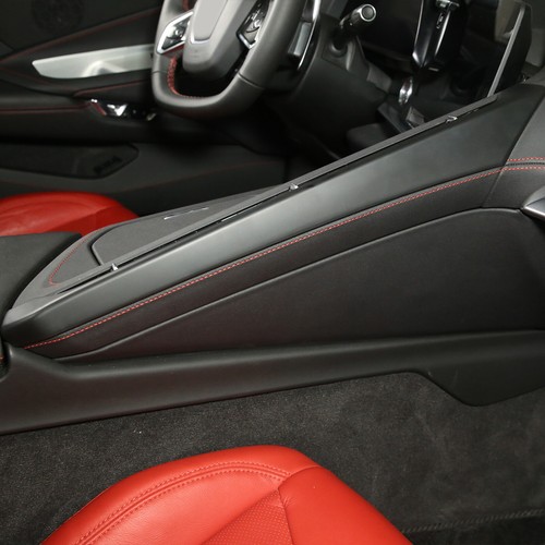 Panel de ajuste lateral de consola central negro mate para pasajeros para Corvette C8 Z51 Z06 20+ - Imagen 4 de 12