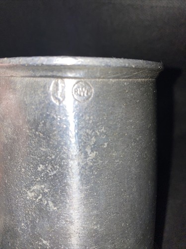 πΊ Vintage Pewter Beer Ale Stein Mug Tankard RWP Monogrammed With A βVβ - Picture 7 of 10