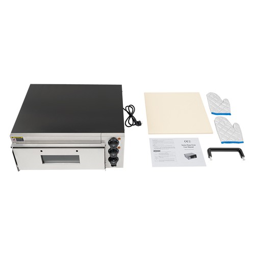 20L Commercial Countertop Pizza Oven Electric Pizza Oven Singel Deck Pizza 1800W - Picture 3 of 22