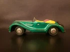1950'S MG TF  VINTAGE TIN FRICTION DETAILED LITHOGRAPHED JAPAN BANDAI ? GREEN