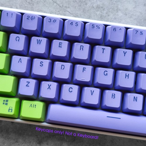 EVA-01 GENESIS EVANGELION PBT Keycaps Set Purple Green for Cherry MX Keyboards - Picture 5 of 6
