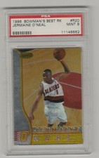 JERMAINE O'NEAL PSA 9 MINT 1996 Bowmans Best Rookie Card RC #R20 Oneal