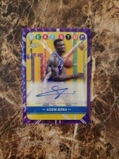2024-25 Topps Chrome Next Stop Adem Bona Purple Geometric Auto RC 76ers NSS-AB