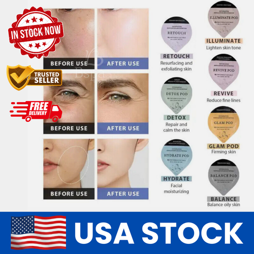 FACE Oxygen Facial Pods Capsules Anti Wrinkle, Anti Aging, Skin Rejuvenation - Picture 6 of 18