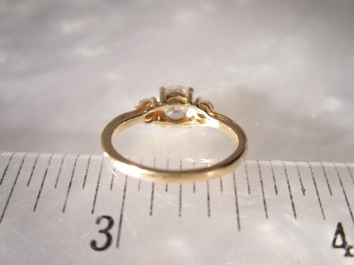 ESPECTACULAR ANILLO DE COLECCIÓN TOTALMENTE SELLO ORO MACIZO 14K DESLUMBRANTE GRADO 5A CIRCONITA CÚBICA 2,6 g - Imagen 21 de 24