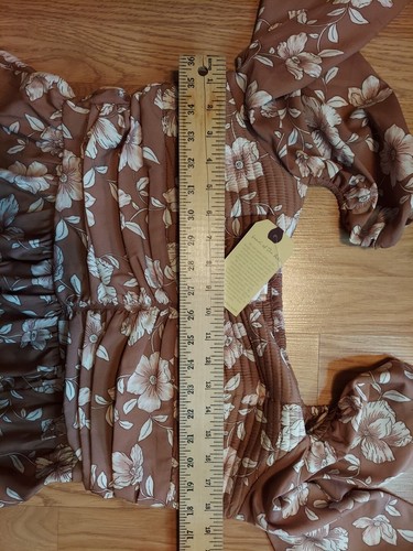 Band of the Free Bohemian spirited Maxi Womens dress Size XL 3/4 Sleeve NWT - Picture 4 of 9