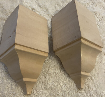 Crown Molding corners Bare Stain Grade Pine For Up To 4 1/2  Transition NEW 2pc