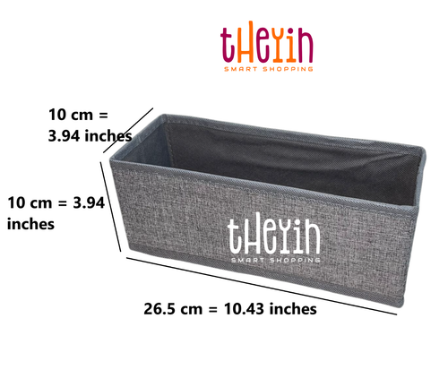 4-Piece Foldable Drawer Organiser Storage Boxes – Tidy Divider for Wardrobe - Picture 9 of 10