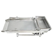 13.4" x 33.8" Stainless Steel Linear Vibrating Screen 0.5mm Screen Shaker Sieve