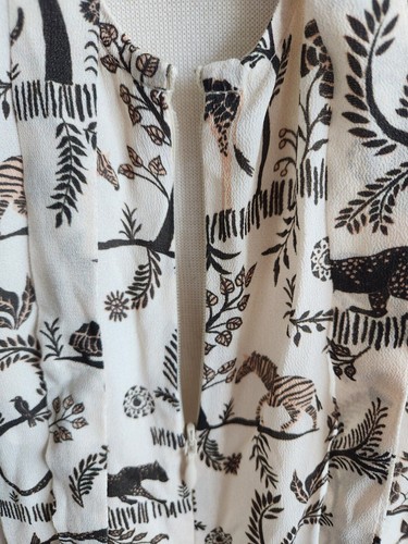 Tyler Boe Women's Fiona Safari Animal Folklore Shift Dress, Size Medium NWT - Picture 7 of 9
