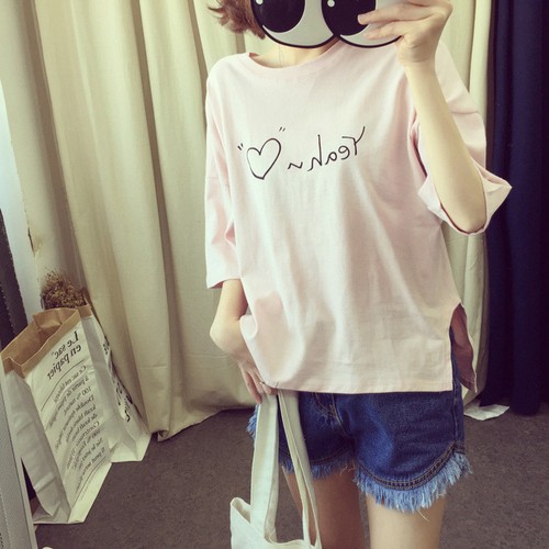 Korean Fashion New Women/Girl Casual short Sleeve T-shirt Loose Blouse Tops - Picture 4 of 16