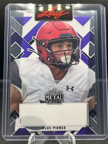 2022 Leaf Metal Draft - ALEC PIERCE 1/1 UNSIGNED PROOF w/ COA - Picture 2 of 3