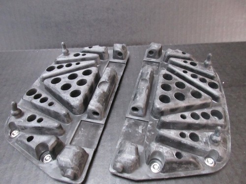 97-20 Harley Touring Rear Passenger Rider Floor Board Insert Chrome - Picture 4 of 10