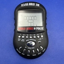 Excalibur World Series Poker Texas Hold Em Electronic Handheld Game Model Tested
