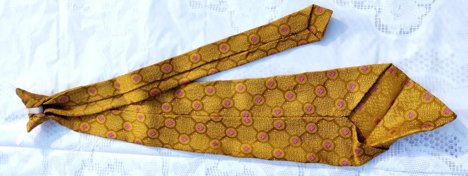 3 corbatas de cuello con clip de colección ~ rayas angulares negras y plateadas, doradas y rojas, verdes lisos Foto 3 de 4