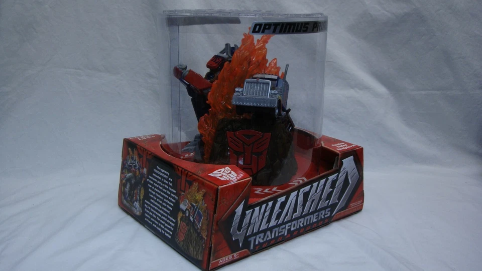 TRANSFORMERS MOVIE UNLEASHED TURNAROUNDS OPTIMUS PRIME 2007 DOUBLE SIDED NEW! - Image 4 of 4