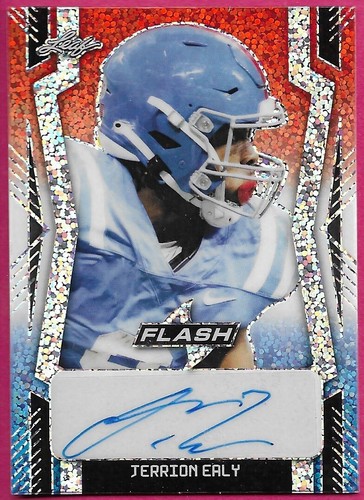 2022 Leaf Flash Football JERRION EALY Portrait RWB Rookie XRC Autograph 5/7 - Picture 1 of 2