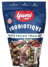 YUMI PROBIOTIQUE MAPLE PECAN TRAIL MIX WITH ORGANIC CRANBERRIES, PUMPKIN SEEDS