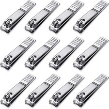 Yaomiao 12 Pieces Nail Clipper Set Stainless Steel Nail Cutter Fingernails and T