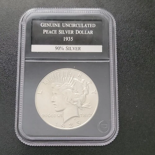 1935 Unc Peace Silver Dollar $1 90% Silver PCS Stamps & Coins